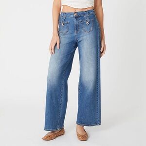 Level 99 TRIBECCA SAILOR WIDE LEG JEANS Size 27